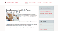 Desktop Screenshot of comoemagrecerrapido.net.br